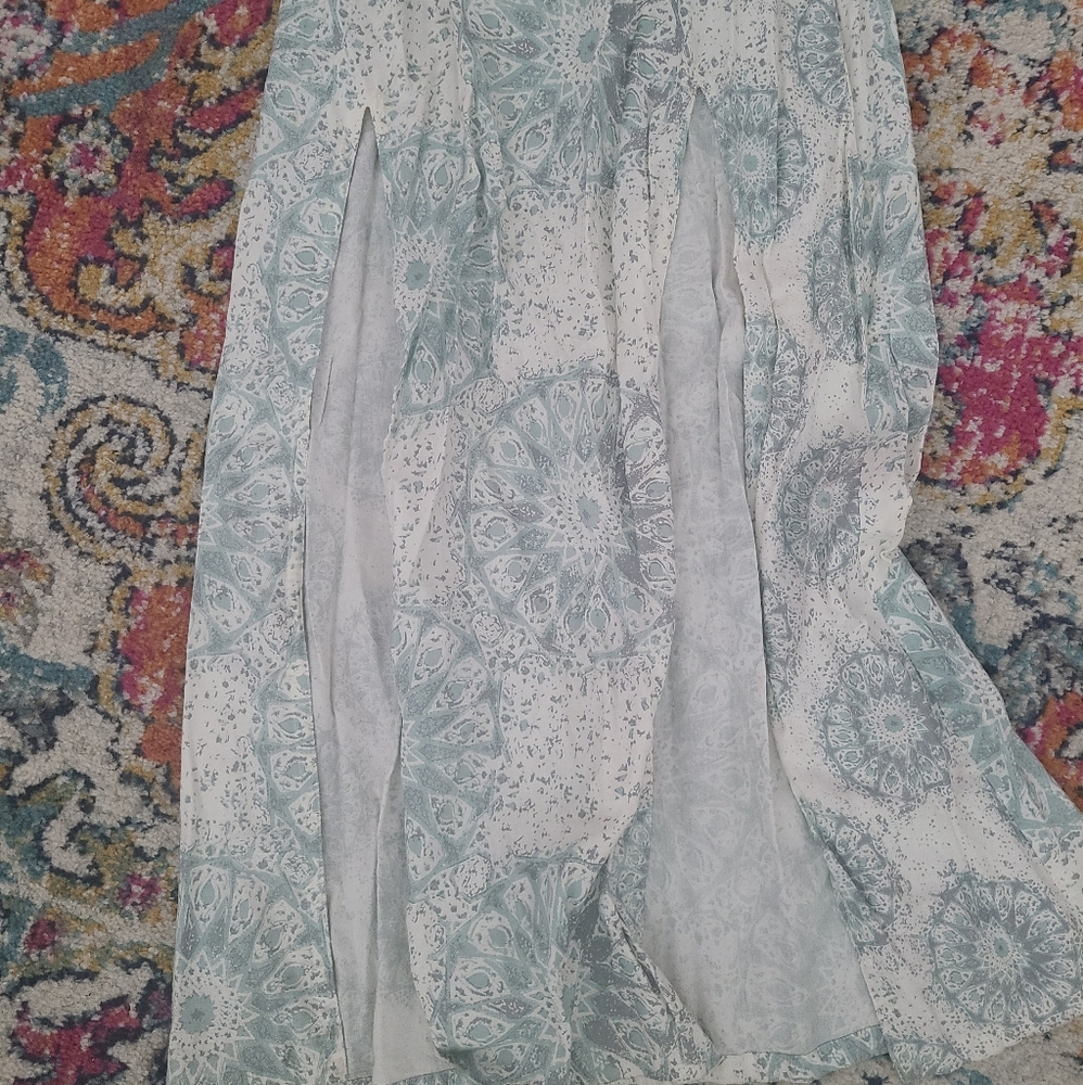 Maxi slit dress element sun dress haulter top - Picture 4 of 4